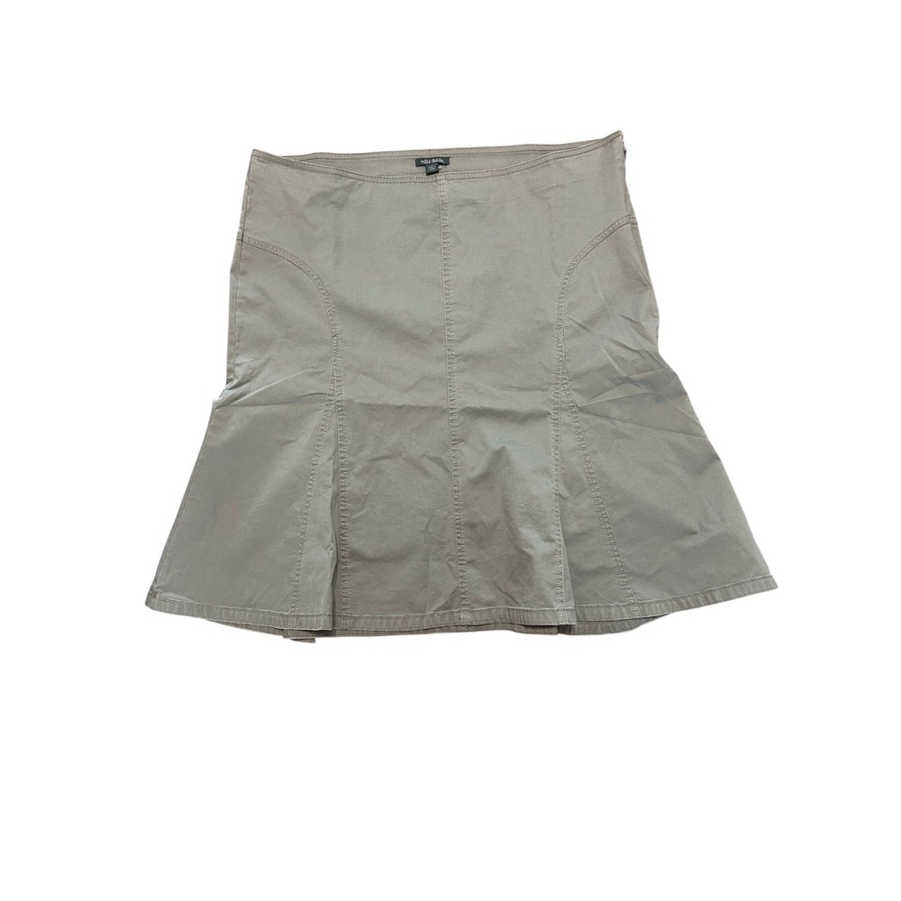 Wild Fable Womens Large Pewter Green Paneled Midi Skirt Side Zip NWT